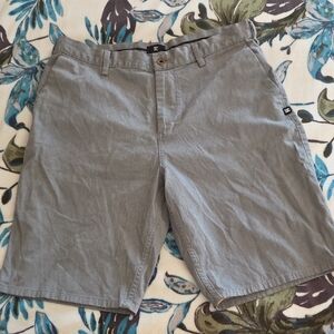 DC Men's 34 Charcoal Flat Front Shorts